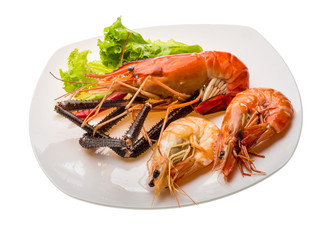 Giant Freshwater Prawn and king prawns