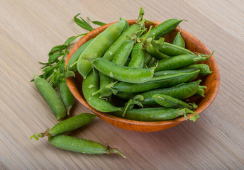 Green fresh peas