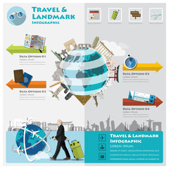 Travel And Journey Landmark Infographic