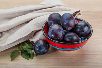 Ripe fresh plum