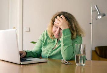 young woman with laptop