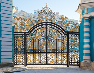 Golden gates of Catherine palace