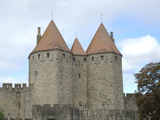 Fototapeta na wymiar Fortress Carcassonne