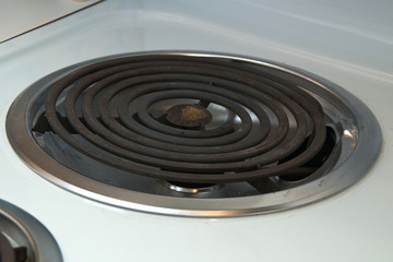 electric heating element on stove