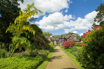 Rufford Old Hall and garden