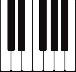 Fototapeta premium piano vector icon
