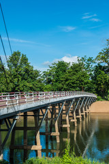 Concrete bridge above Ping river