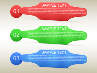Infographic template 3 options