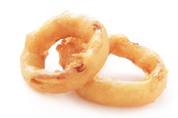 deep fried onion rings in batter