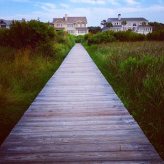 beach house boardwalk