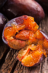 fresh sweet plums