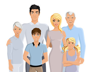 Obraz premium Big family portrait