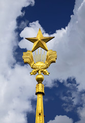 Fototapeta na wymiar Spire with a five-pointed star