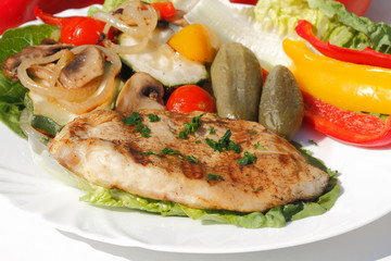Gegrilltes Putenschnitzel