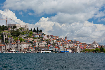 Obraz premium Sibenik, Croatia view from the sea