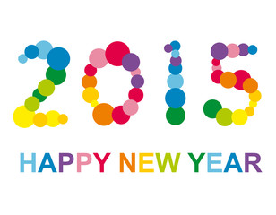 Colorful Happy New Year illustration