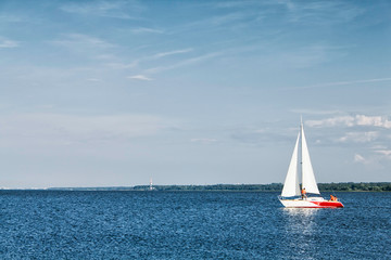 rest on yacht in bay