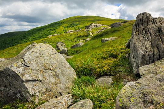 stones on the hillside