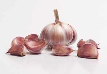 Garlic Bulb and a Individual Cloves