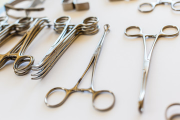 Arranged surgical clamps