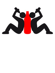 Bier Freunde Saufen Trinken Party betrunken