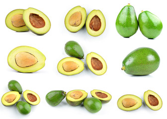 Avocado isolated on white