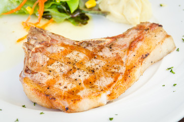 Pork chops steak