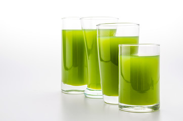 Kiwi juice glass