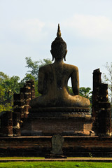 Obraz premium sukhotai ruin old city country Thailand