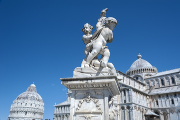 Statue in Pisa in Tuscany, Italy