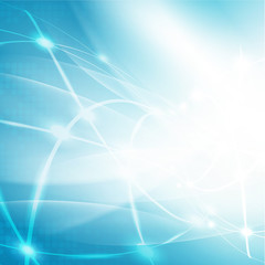 Abstract smooth flow background for technology concept, Vector