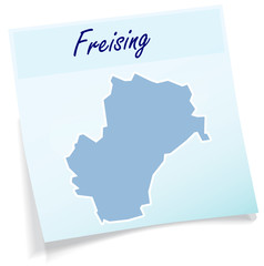 Obraz premium Freising als Notizzettel