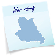 Warendorf als Notizzettel