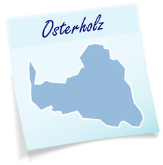 Obraz premium Osterholz als Notizzettel