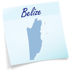 Belize als Notizzettel