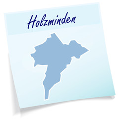 Holzminden als Notizzettel