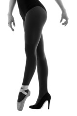 ballerina dancer wearing ballet and high heels shoes © Fotos 593
