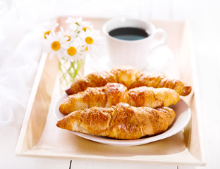 croissants and coffee