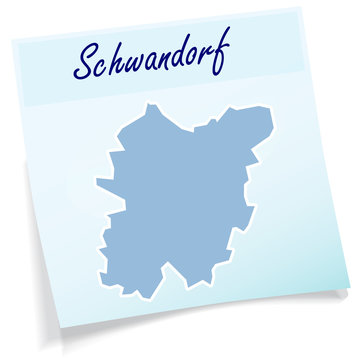 Schwandorf als Notizzettel