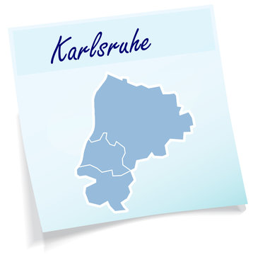 Karlsruhe als Notizzettel