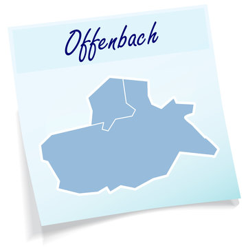 Offenbach-am-Main als Notizzettel