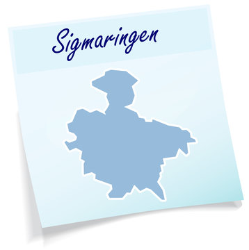 Sigmaringen als Notizzettel