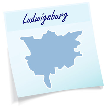 Ludwigsburg als Notizzettel
