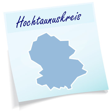 Hochtaunuskreis als Notizzettel