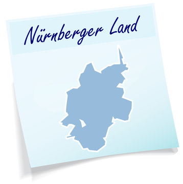 Nuernberger-Land als Notizzettel