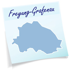 Freyung-Grafenau als Notizzettel