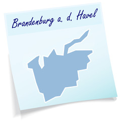 Brandenburg-an-der-Havel als Notizzettel