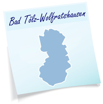 Bad-Toelz-Wolfratshausen als Notizzettel