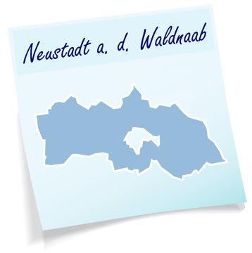 Neustadt-an-der-Waldnaab als Notizzettel