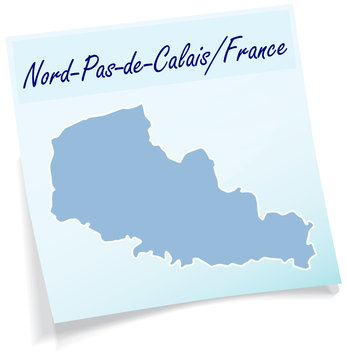 Nord-Pas-de-Calais als Notizzettel